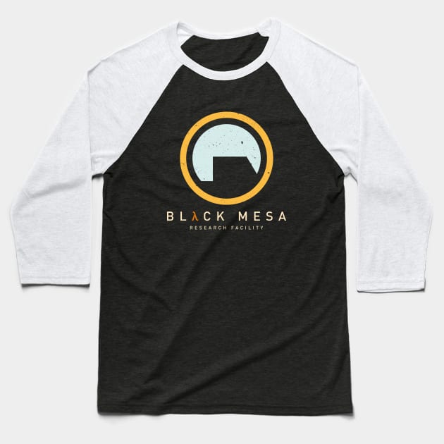 Black Mesa Research Facility Baseball T-Shirt by Hataka